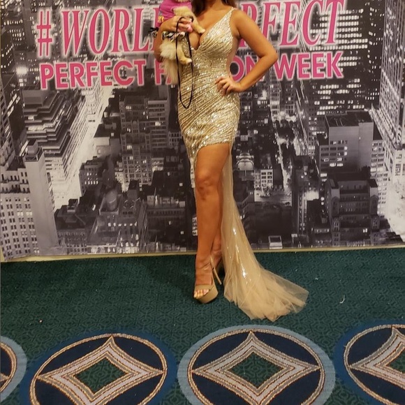 MAKE AN OFFER- Jovani gown worn at USA pageant! Worn only twice - Picture 2 of 3